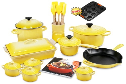 Juego exclusivo de utensilios de cocina de hierro fundido de 20 piezas