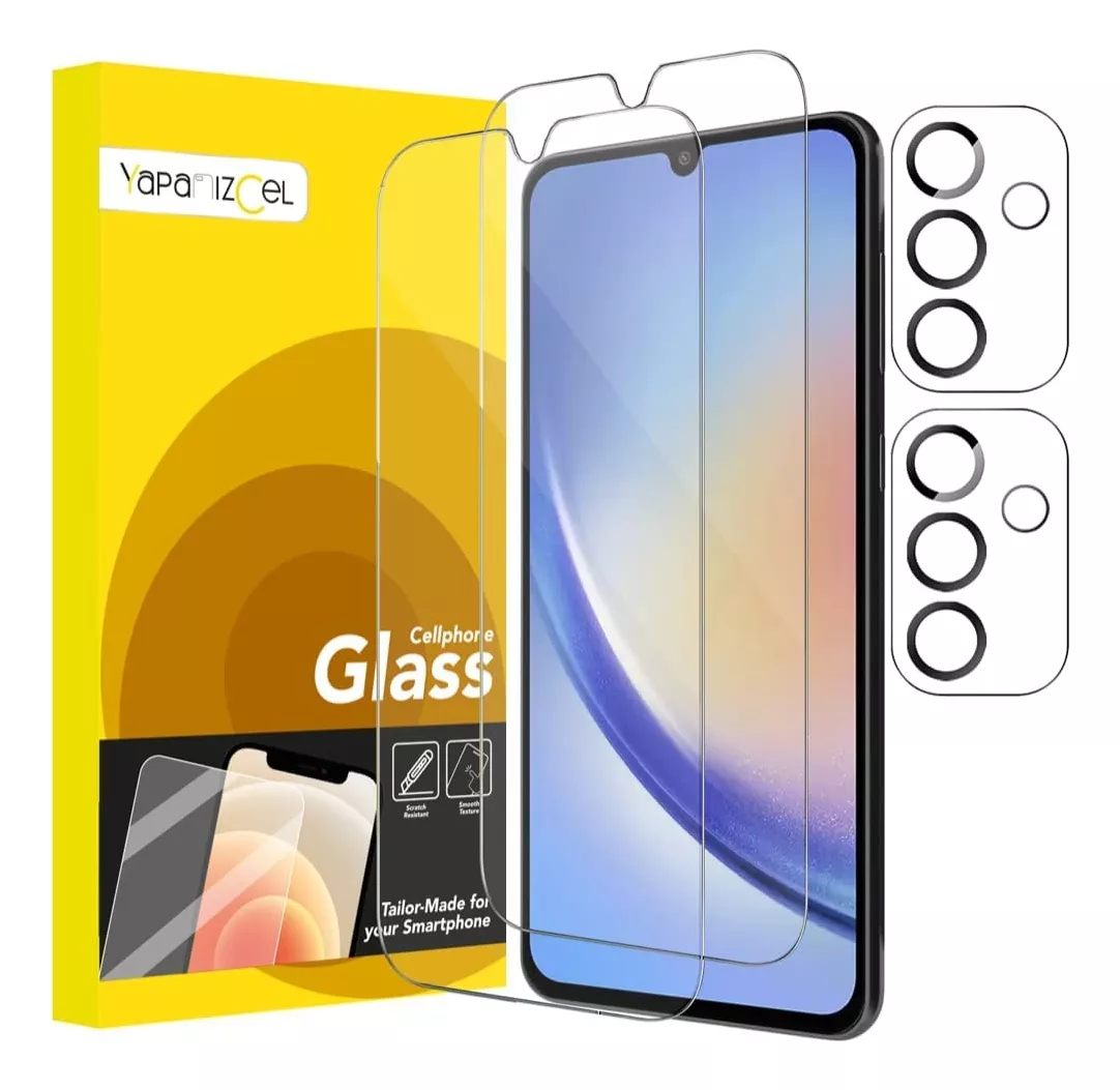 paquete 2 Unidades Mica Cristal Templado + 2 Micas Para Cámara