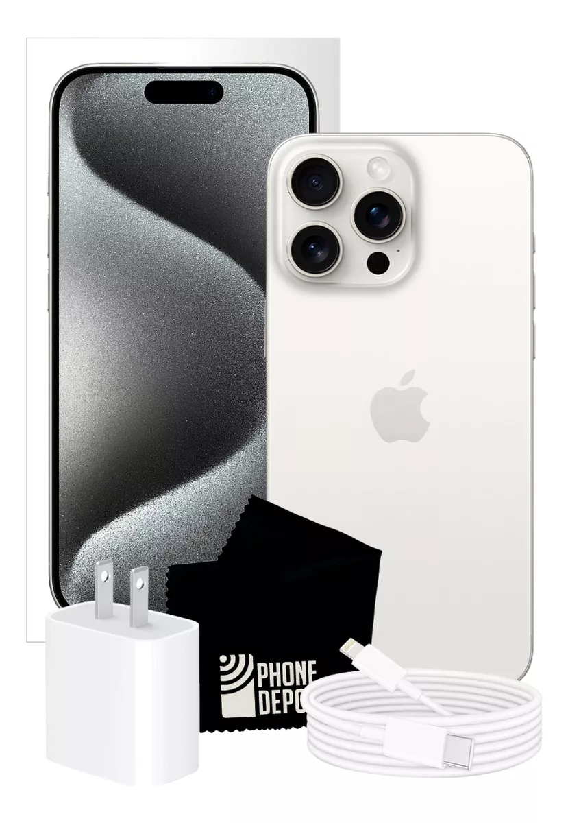 Apple iPhone 15 Pro Max 512 Gb Titanio Blanco Esim Con Caja Original (Reacondicionado)
