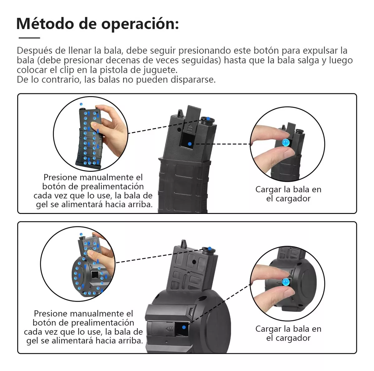 Pistola De Juguete Infantil De Bola De Hidrogel Ak74m 105cm
