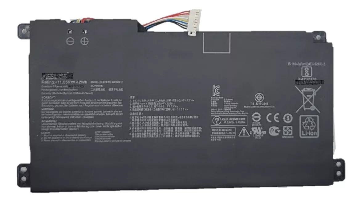 Bater&iacute;a B31n1912 Para Laptop Asus 11.55v 42wh 3640 Mah
