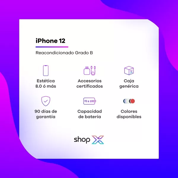 Apple iPhone 12 128 Gb Red Grado B (Reacondicionado)