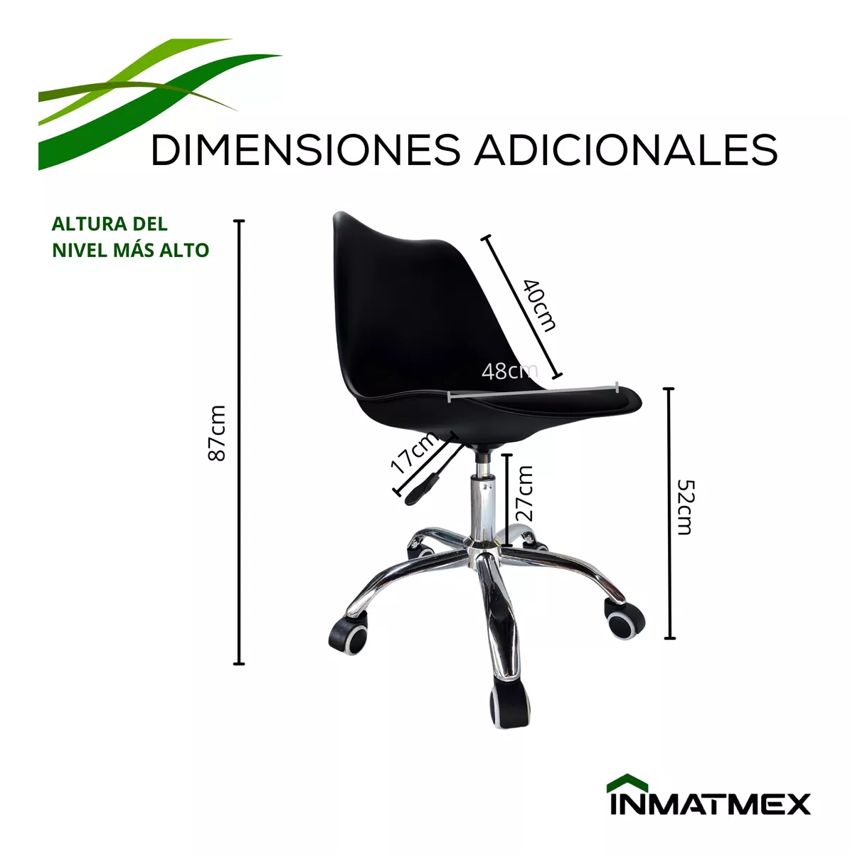 Set 2 Sillas Acolchonadas Ergonómica Eames Inmatmex