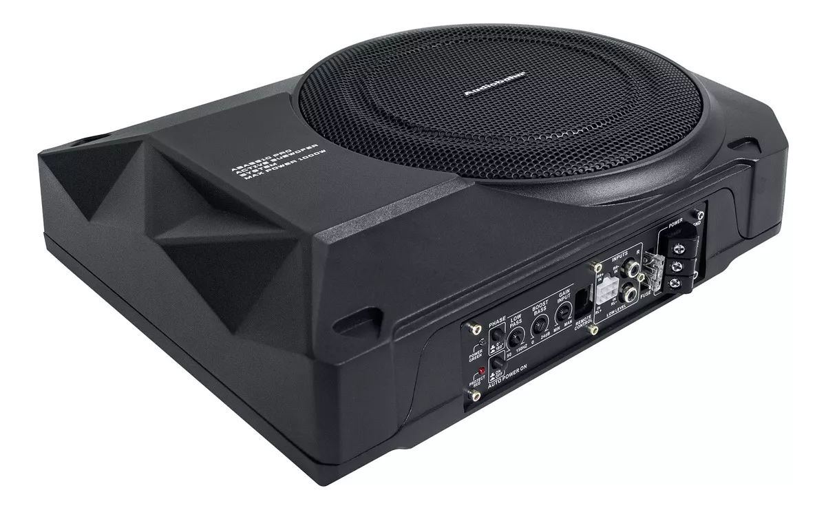 Audiobahn Subwoofer Amplificado 10 Pulgadas Abass10 Pro color Negro 1 bocina
