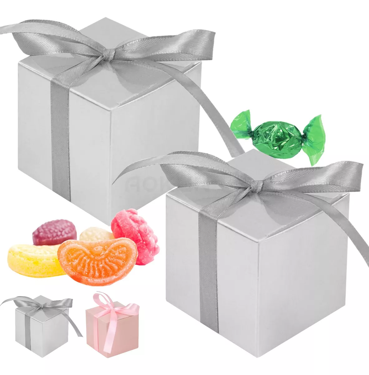 100 Cajitas Para Dulces,cajas Para Dulces Recuerdos Boda
