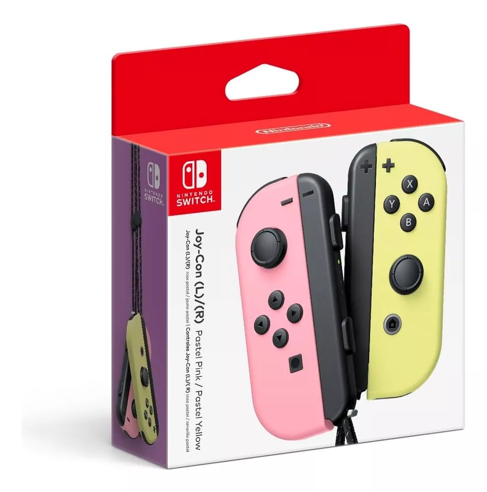 Joy-con Controllers Pastel L Pink R Yellow-Nintendo Switch color Amarillo Y Rosa