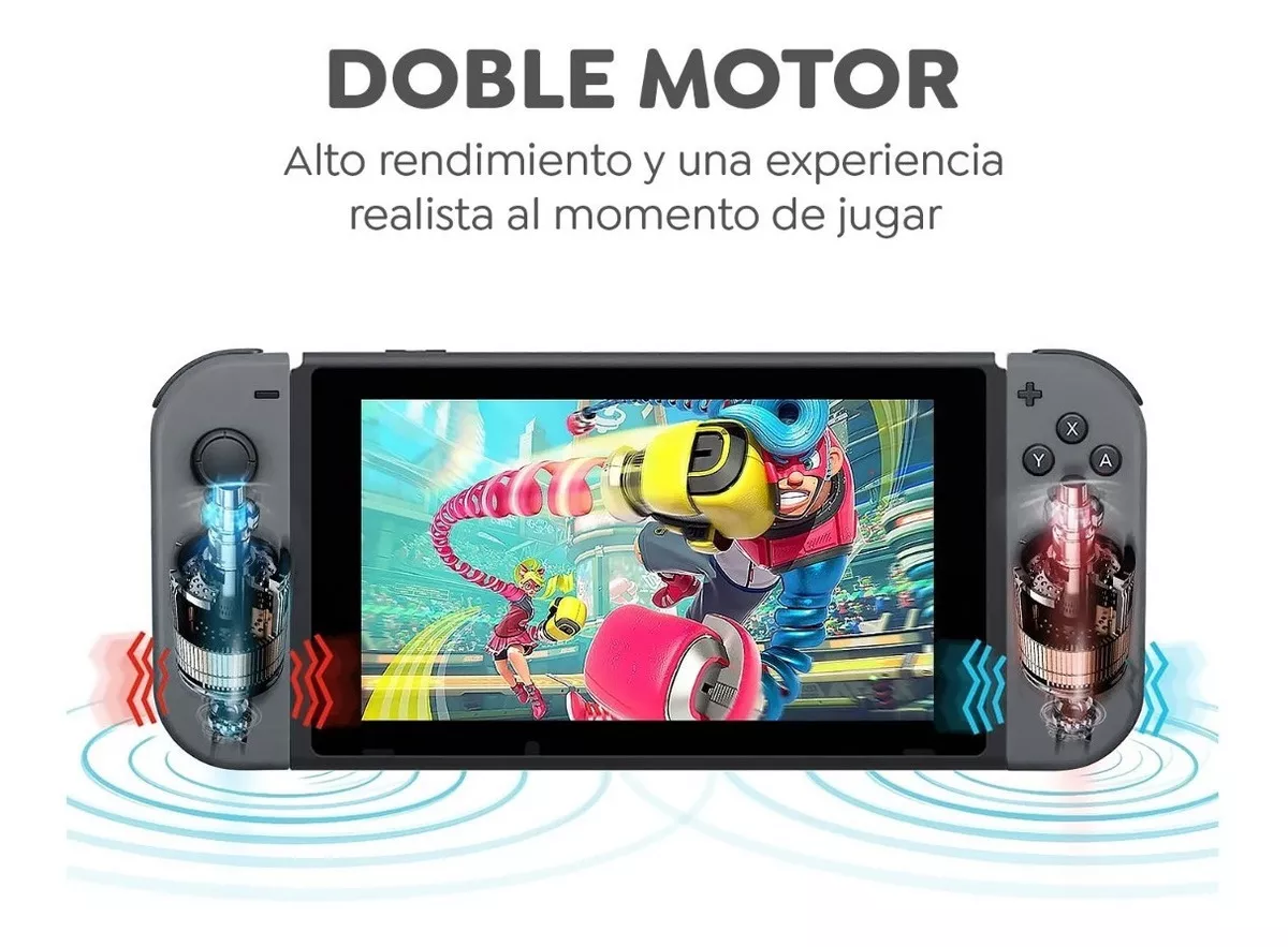 Control joystick inalámbrico Nintendo Switch Joy-Con (L)/(R) LED RGB gris