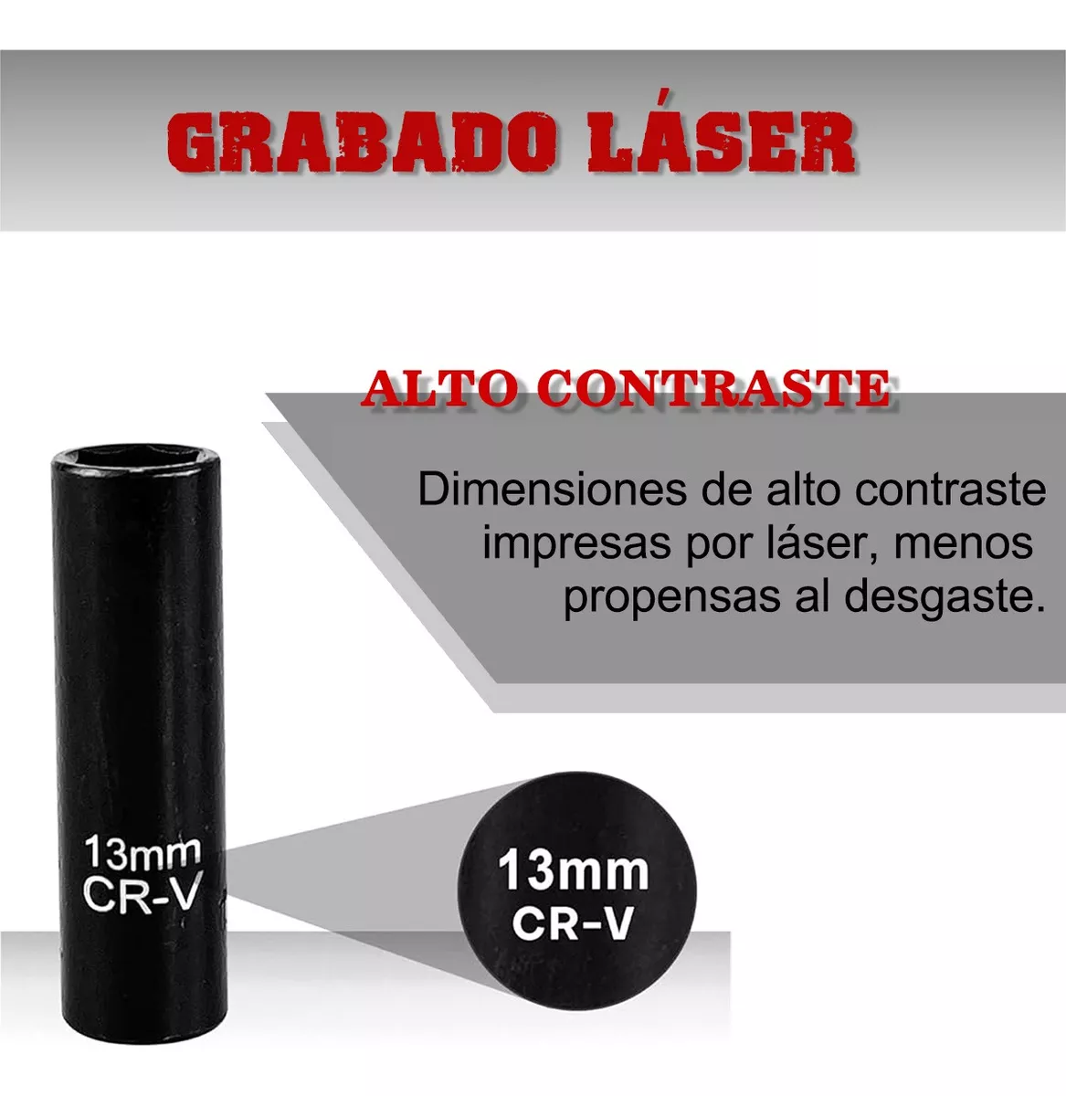 46 Pz Juego De Dados Impacto Std 3/8 Con Matraca