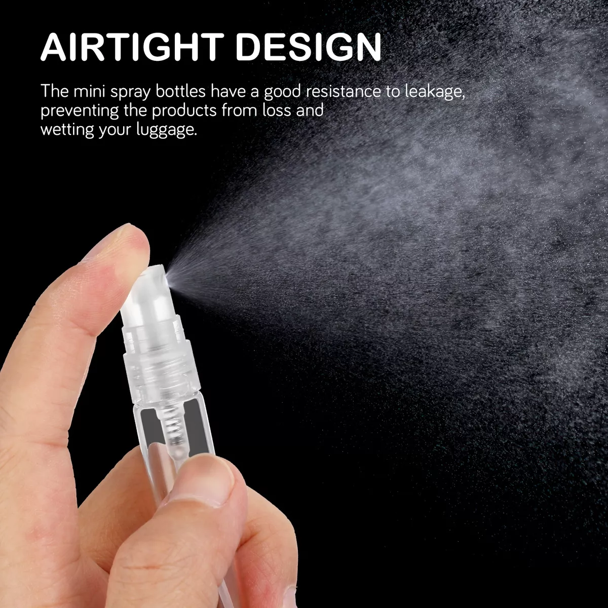 70 Pcs 10ml Mini Botellas Spray Perfume Vidrio Recargables