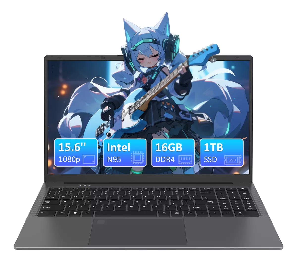 Auusda 15.6 Laptop 16gb Ram+ 1024gb Ssd Intel N95 Win11 Pro