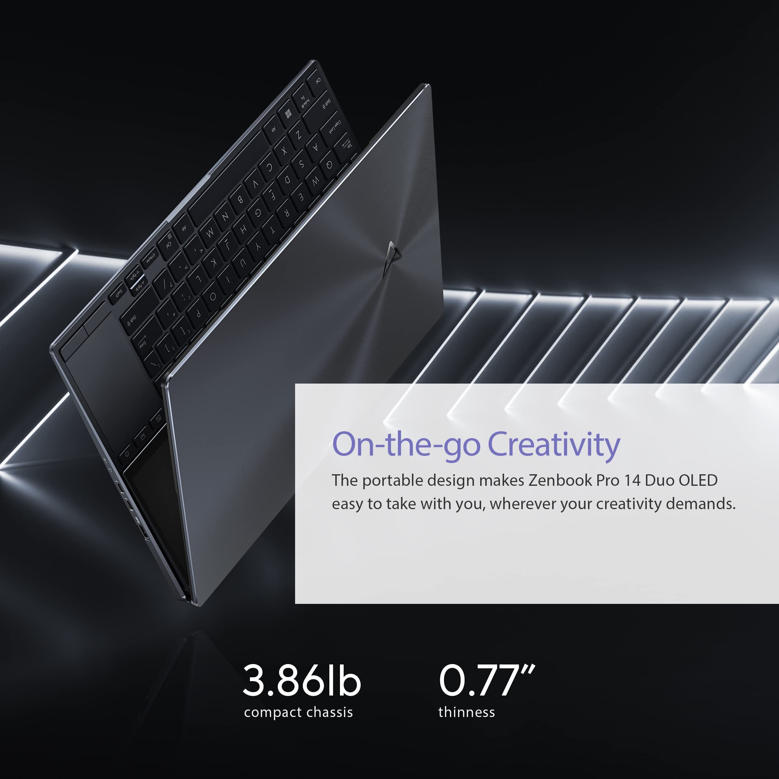 ZENBOOK PRO 14 DUO #OLED Portátil de doble pantalla diseñado para ayudarte a liberar tu potencial creativo