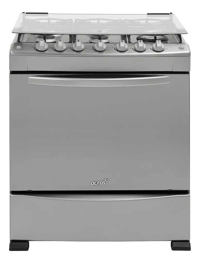 Estufa Al Piso Gas 30 Acros Af6423d color Gris Tipo De Conexión Gas Envasado