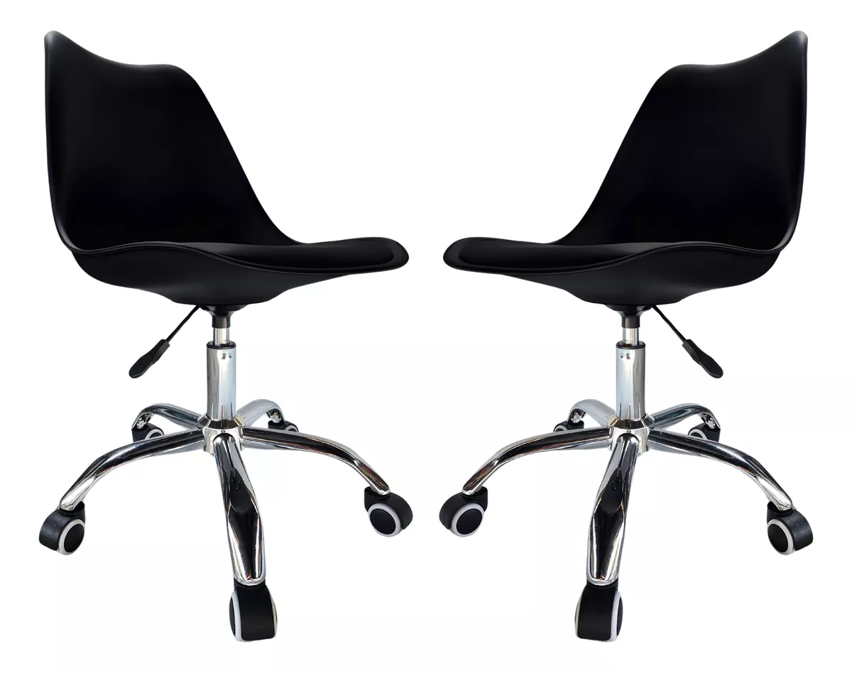 Set 2 Sillas Acolchonadas Ergon&oacute;mica Eames Inmatmex
