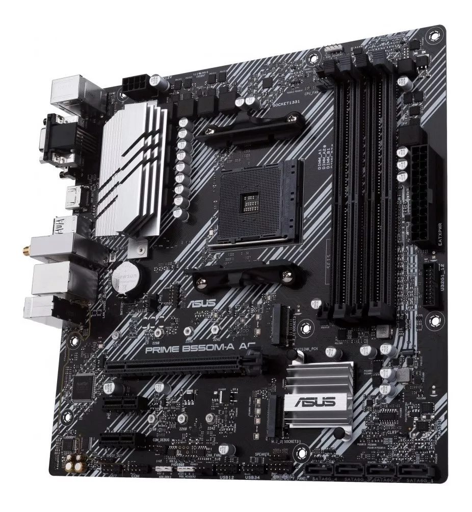 Tarjeta Madre Asus Prime B550m-a Wifi Pcie 4.0 Dual M.2 4x4