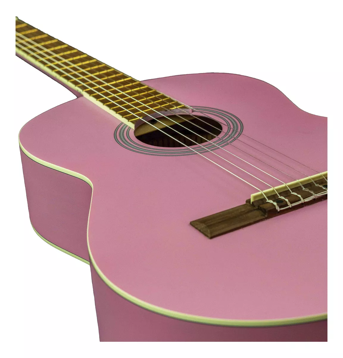 Guitarra Clásica Bamboo Studio Rosa 39 Con Funda