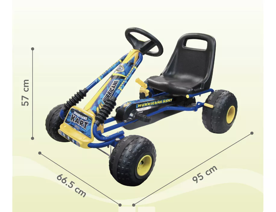 Avalancha Carrito Go Kart Pedales Montable Traccion Niños