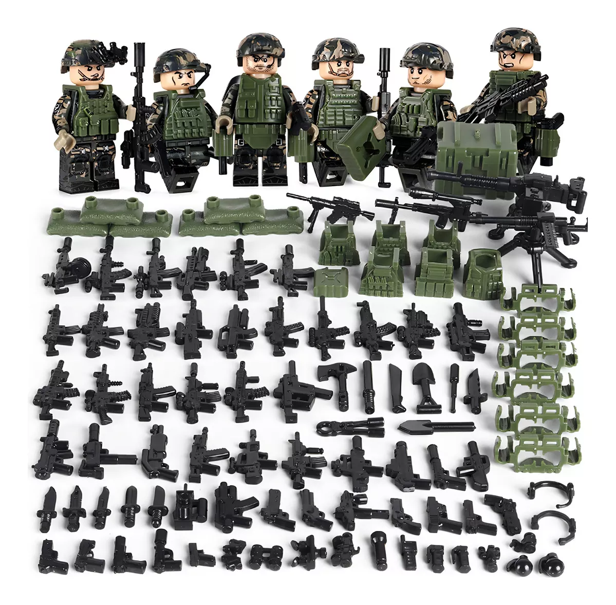 Military Mini Figuras Soldado Juguete-fbi Fuerzas Federales