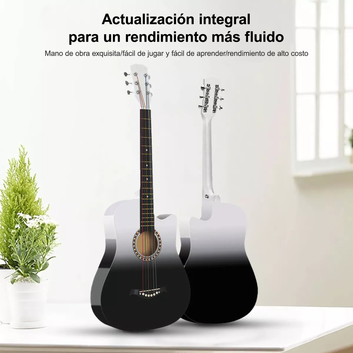 Guitarra Acústica Clásica Para Principiantes 38in