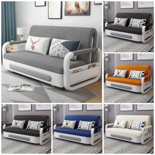Sofá cama plegable multifuncional-ahorra espacio-lavable-látex suave