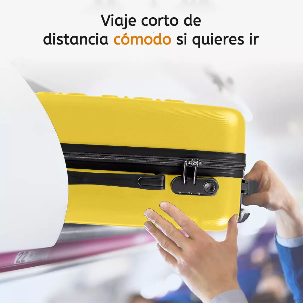Maleta Mano Viaje Rigida 20pulgada Ruedas 360° Maleta Ligera