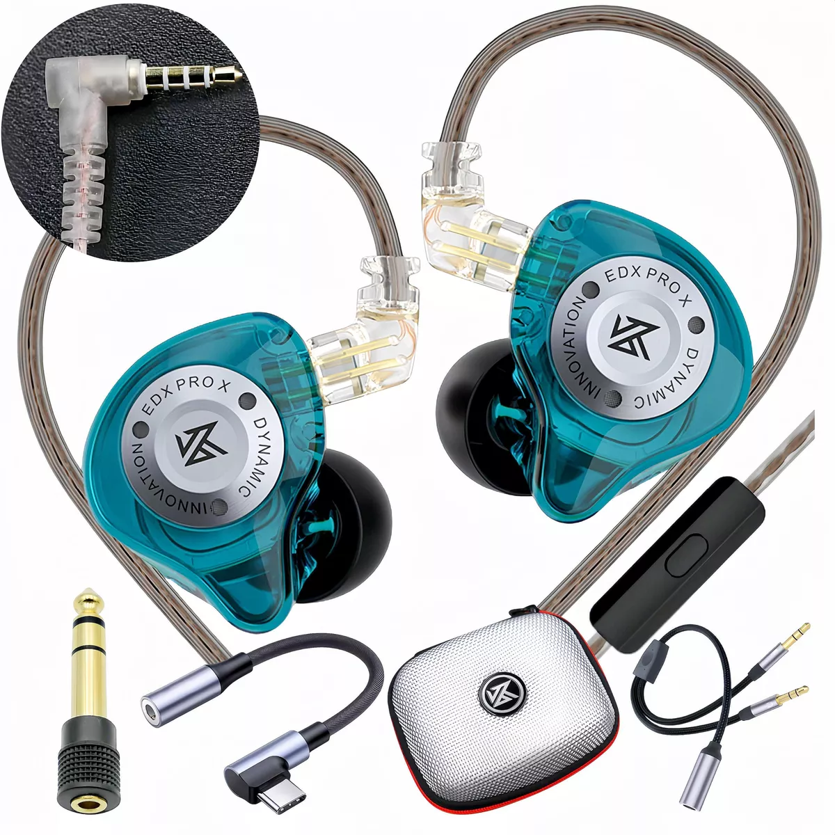 Aud&iacute;fonos Kz Edx Pro X Con Mic Todo En Uno Gamer Monitores