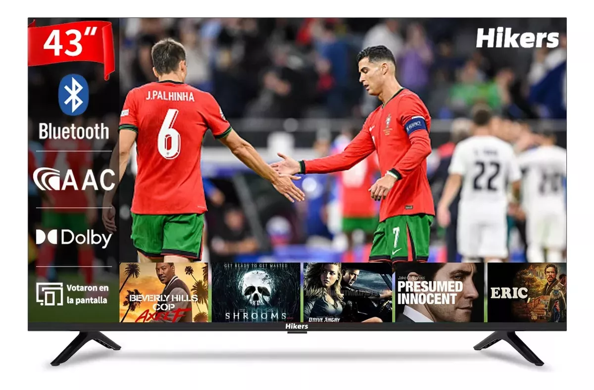 Pantalla Smart Tv Hikers 43 Pulgadas Led Fhd Con Dolby/Aac