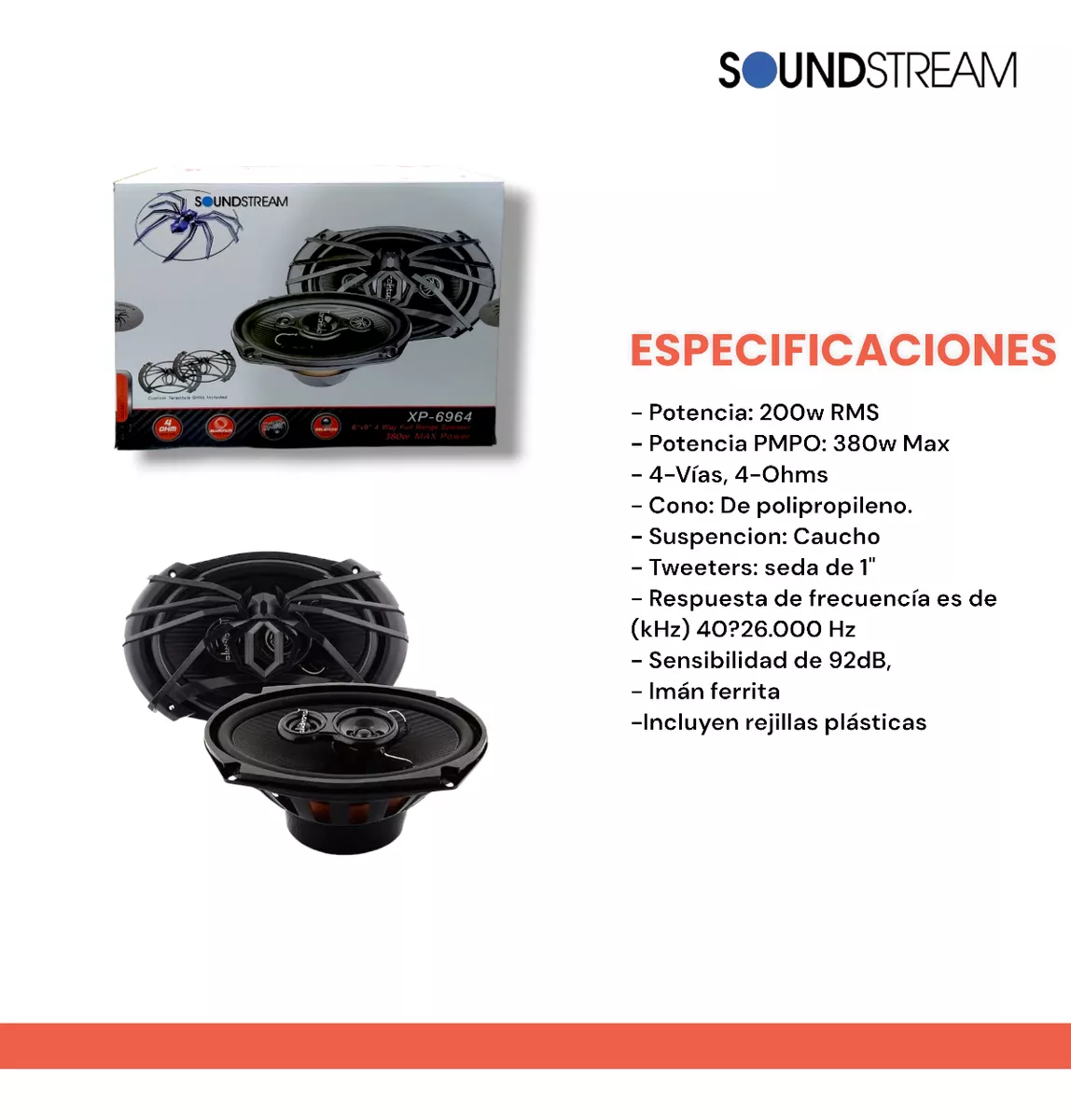 kit Autoestéreo Bluetooth 1 Din + Bocinas 6.5 + Bocinas 6x9