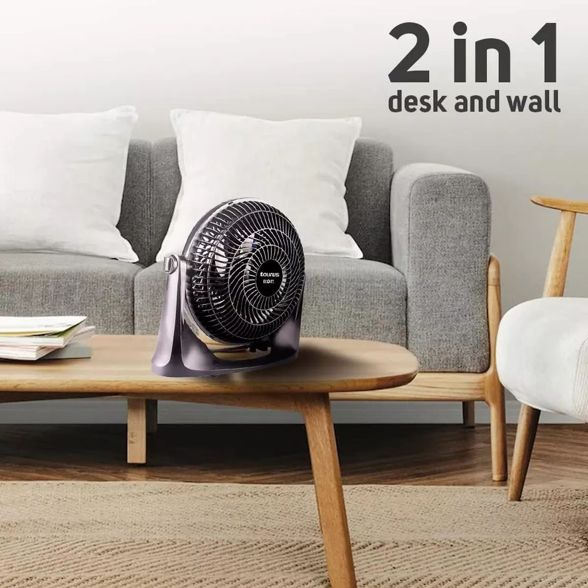 Ventilador Mesa Y Pared Taurus Oasis 10 Pul. Gran Flujo Cantidad de aspas 6 color de la estructura Negro Di&aacute;metro 26 cm material de las aspas Pl&aacute;stic