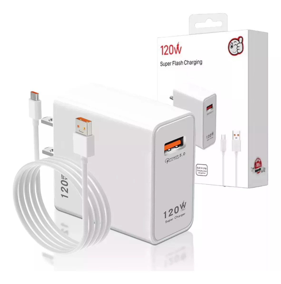 H'maston Cargador Turbo 120w Para Xiaomi-Potencia Tus Dispositivos
