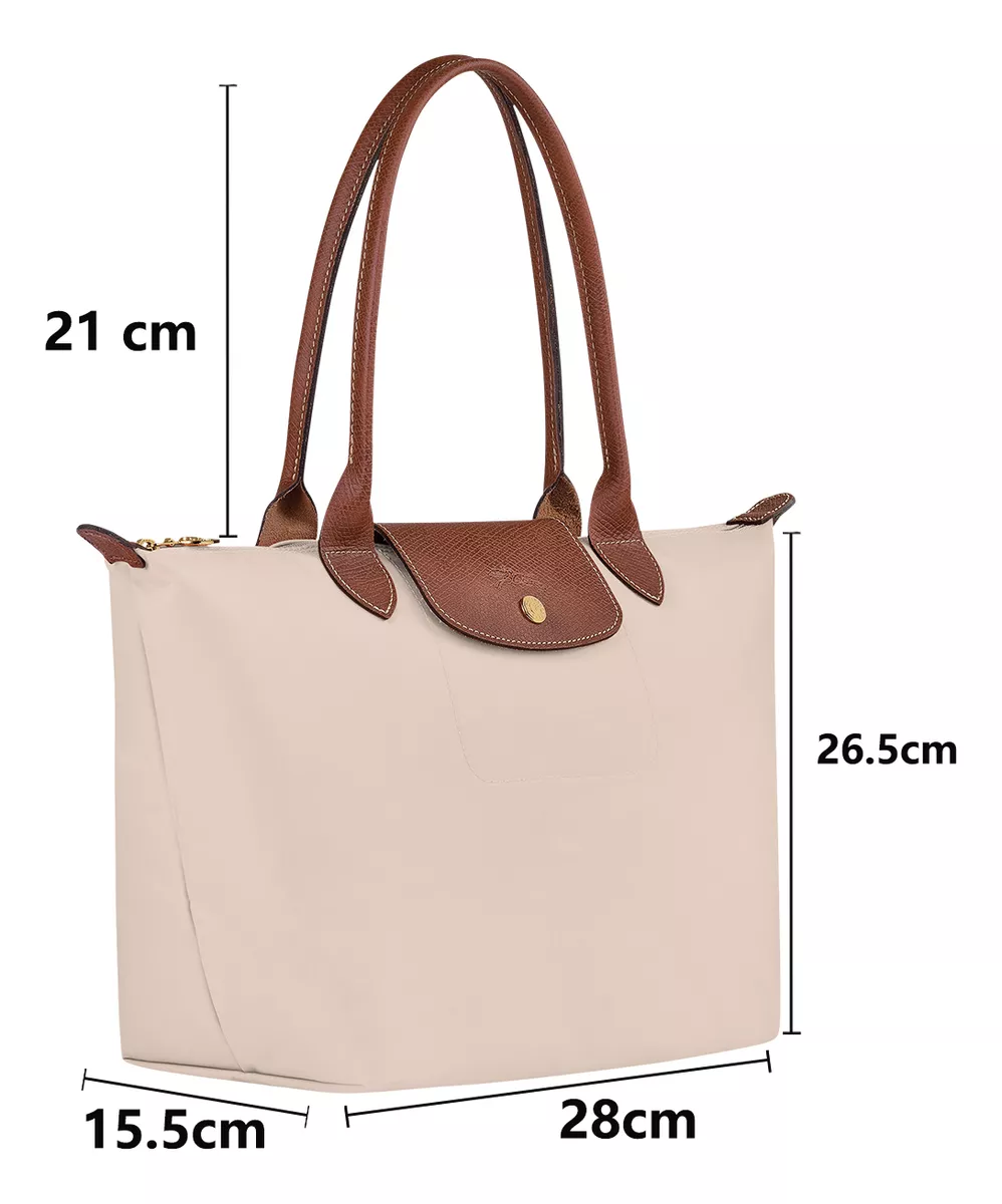 Bolso Tote Clásico Longchamp Blanco Noble Y Elegante