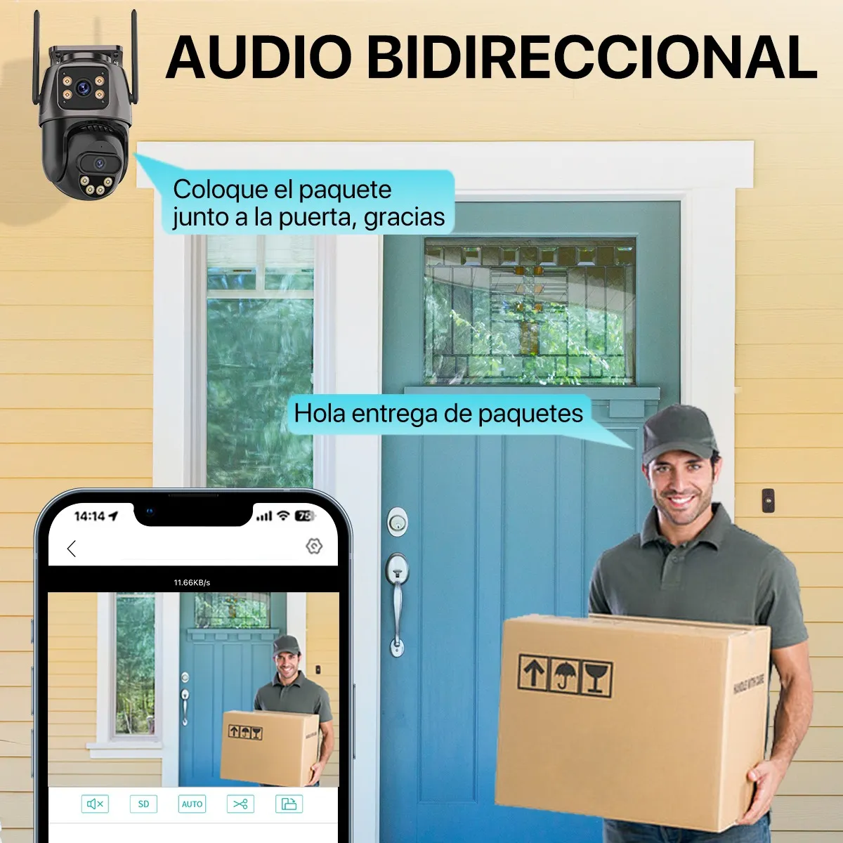 kit De Camaras De Seguridad Vigilancia Wifi 4 Camara 1tb Nvr