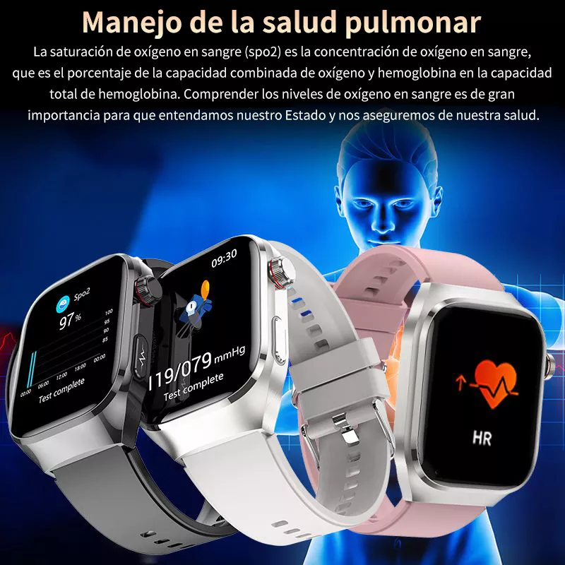 Reloj Inteligente Mujer Presión Arterial Y Azúcar En Sangre