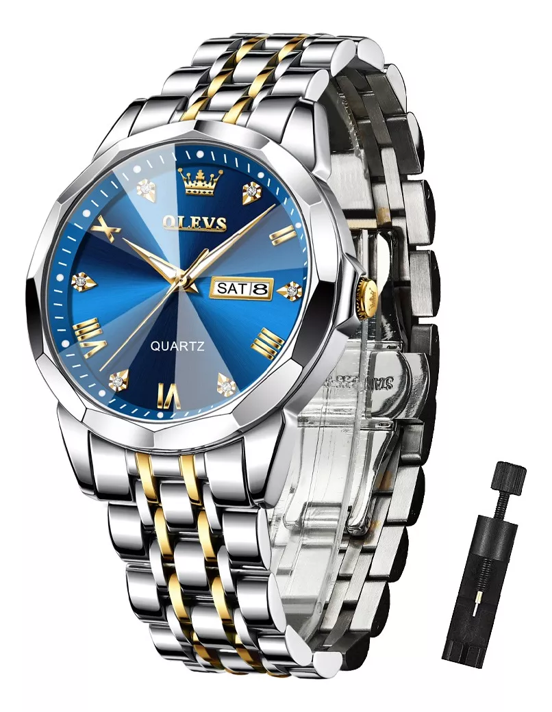 Reloj Hombre Olevs 9931 Original Luminoso Impermeable