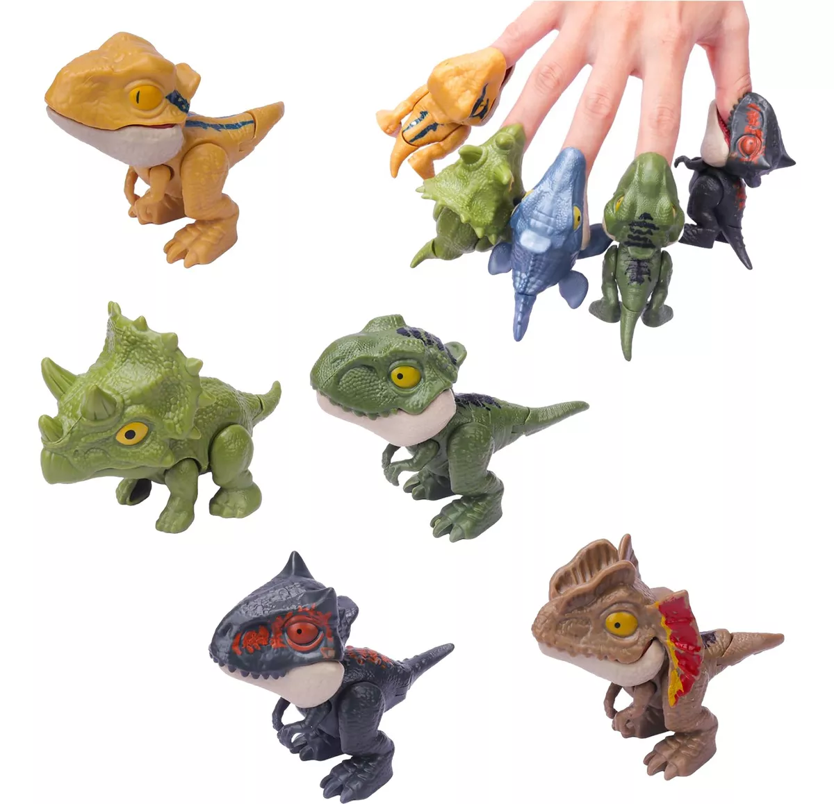 Dedos Dinosaurio Juguetes De Que Se Estira Para Paquete10pcs