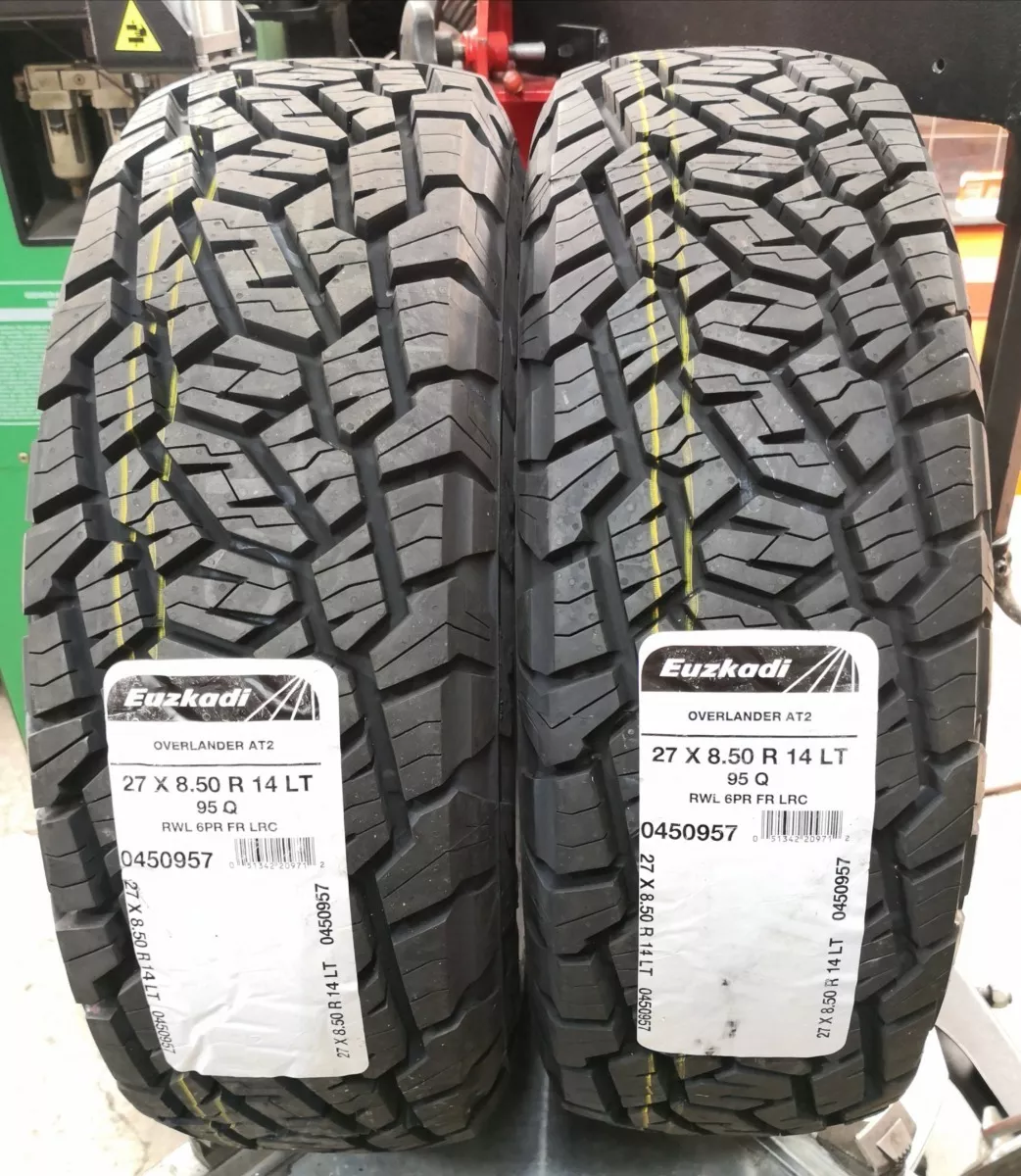 Paquete De 2 Llantas 27x8.50 R14 Euzkadi Overlander At2 95q