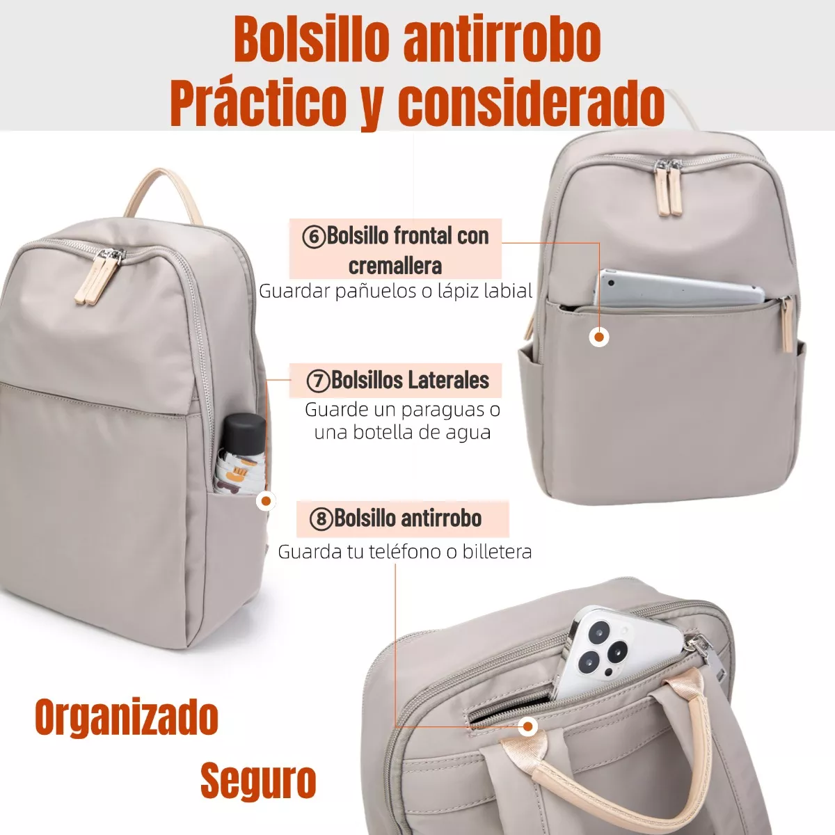 Mochila Para Laptop Mujer,mochila De Viaje Para Laptop 16 Pulgadas,mochilas Escolares,mochila De Negocios,mochila Blanca Rosa Negra,mochila Antirrobo
