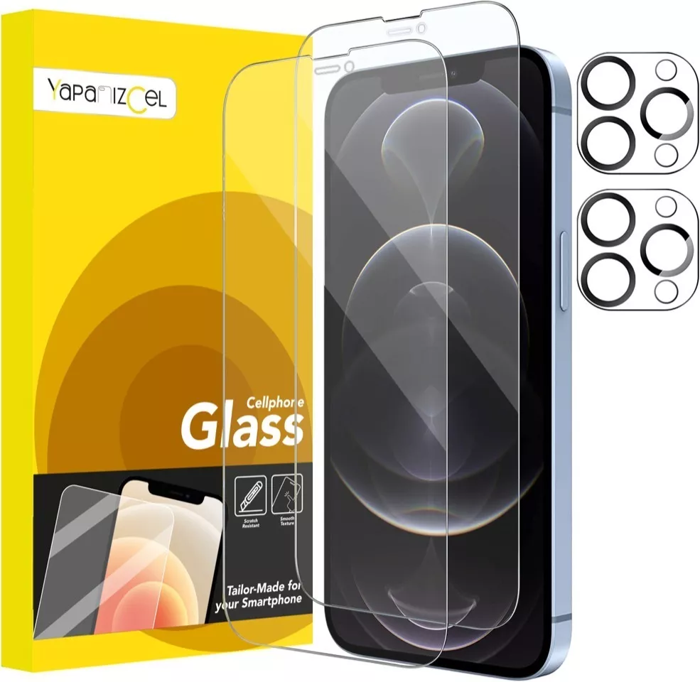 paquete 2 Unidades Mica Cristal Templado + 2 Micas Para Cámara