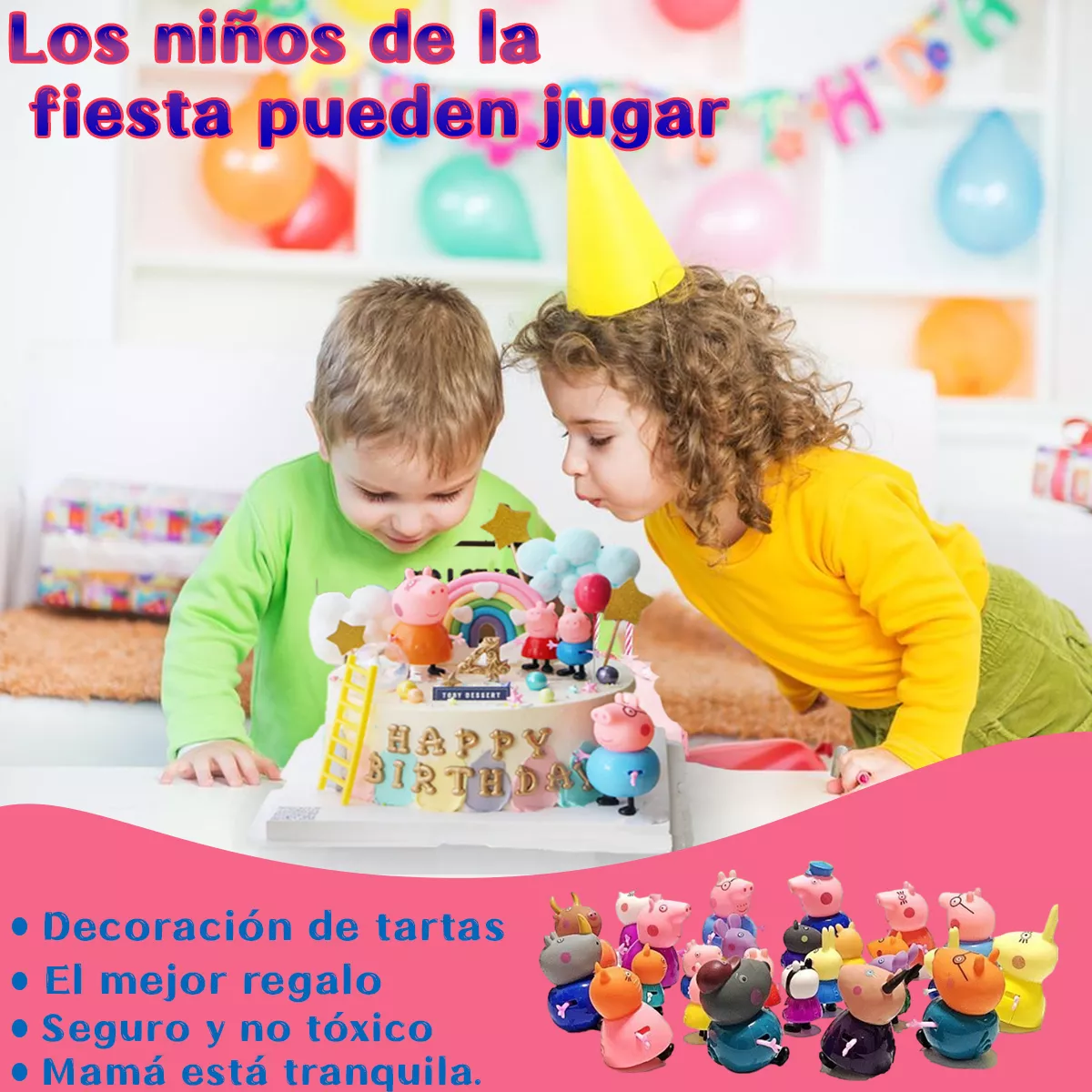 Cerdita Pepa Familia Y Amigos 25 Pcs/set Colección Pepa