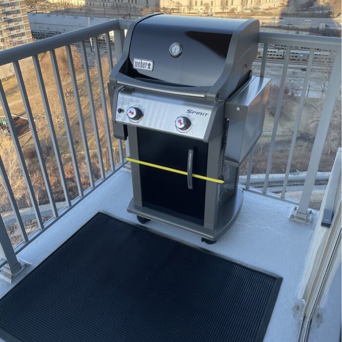 Weber Griddles E-210 Parrilla de gas propano de 2 quemadores con gabinete