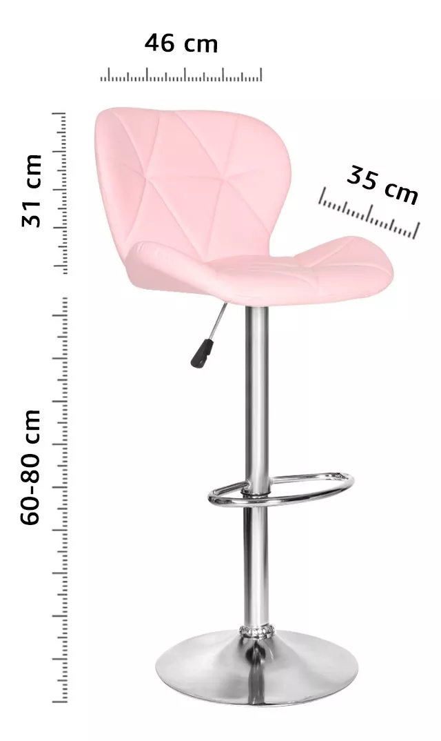 Set De 2 Bancos De Cocina Taburete Silla Barra Respaldo Alto
