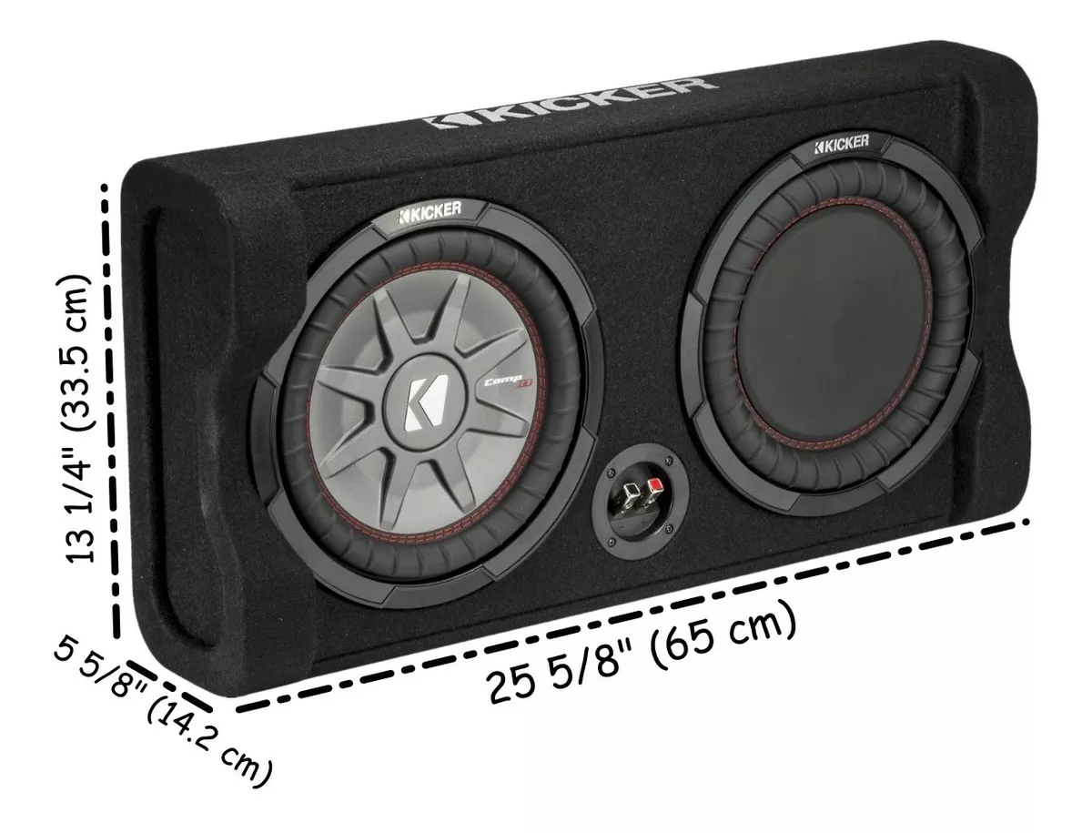 Subwoofer Plano Kicker 10 43cwrt102 Con Cajón + Reflex 800w