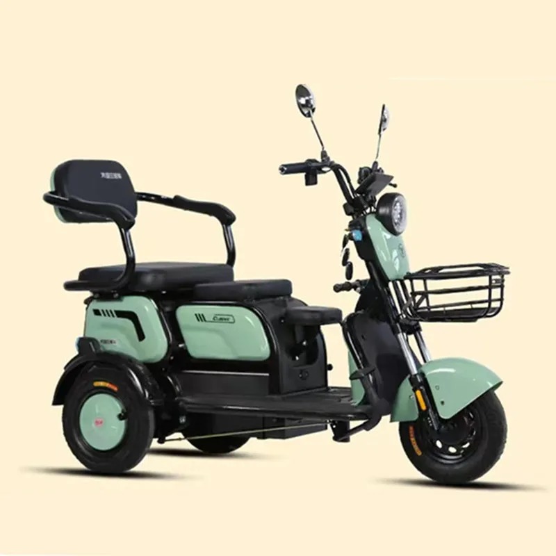 Triciclo Eléctrico Recreativo 60V 650W Triciclo Eléctrico para Pasajeros para Adultos