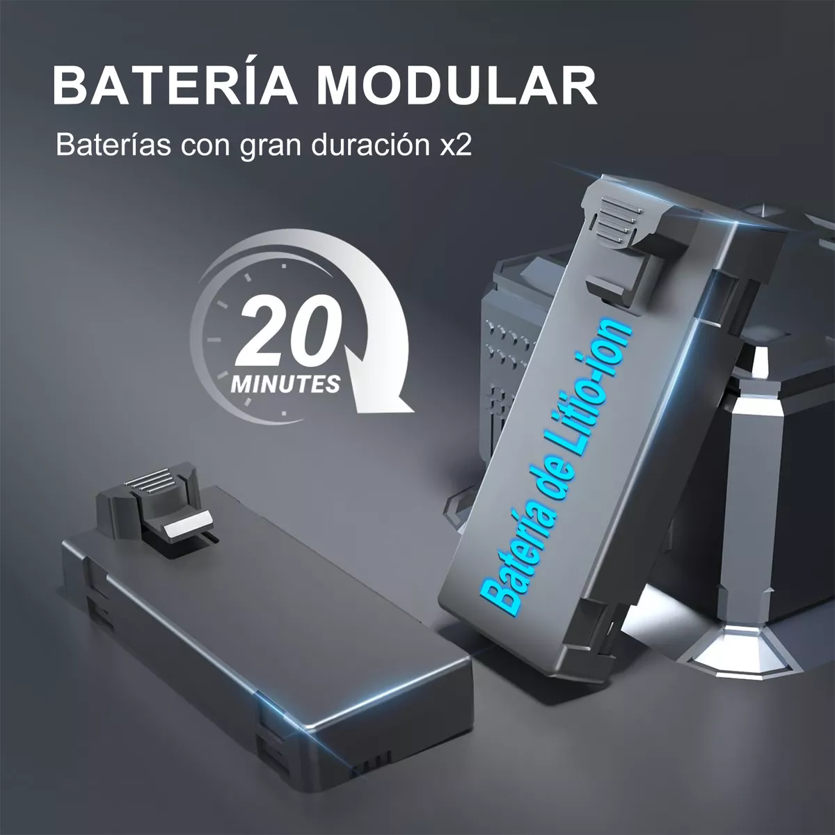 Mini Drone Con Camara Ourlife Ak Air2 Con Luces Chidas Gris