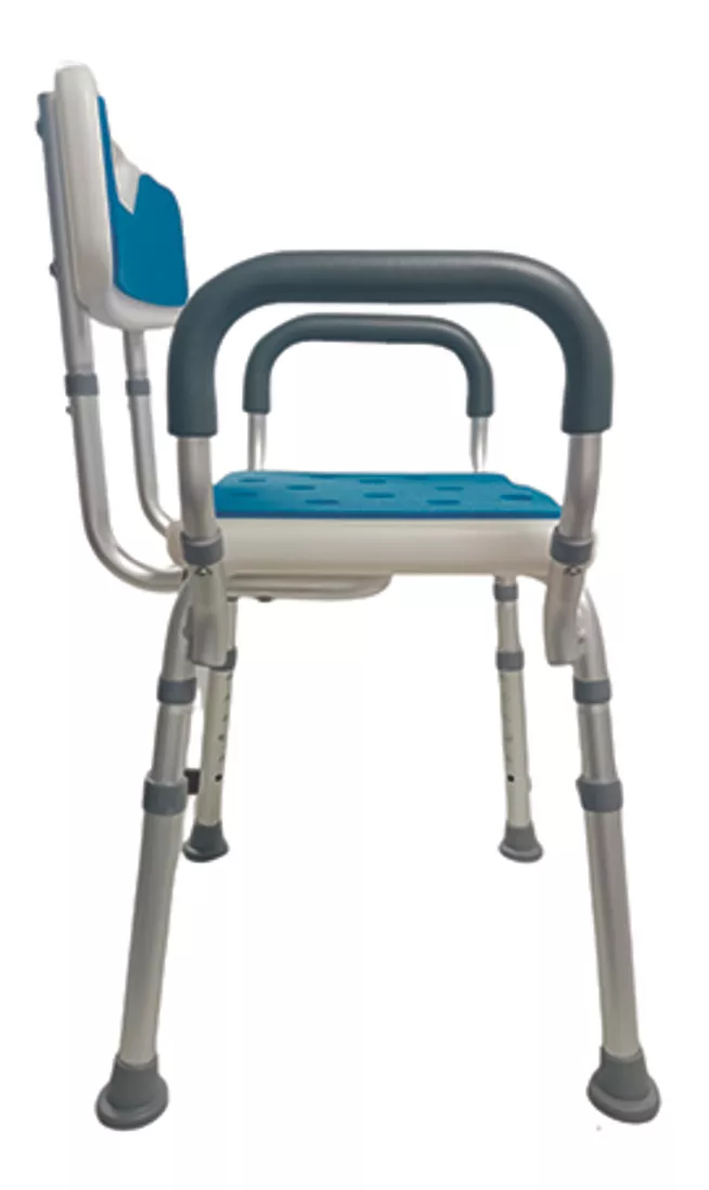 Silla Ducha Baño Ajustable Brazos Respaldo 140 Kg Envio Grat