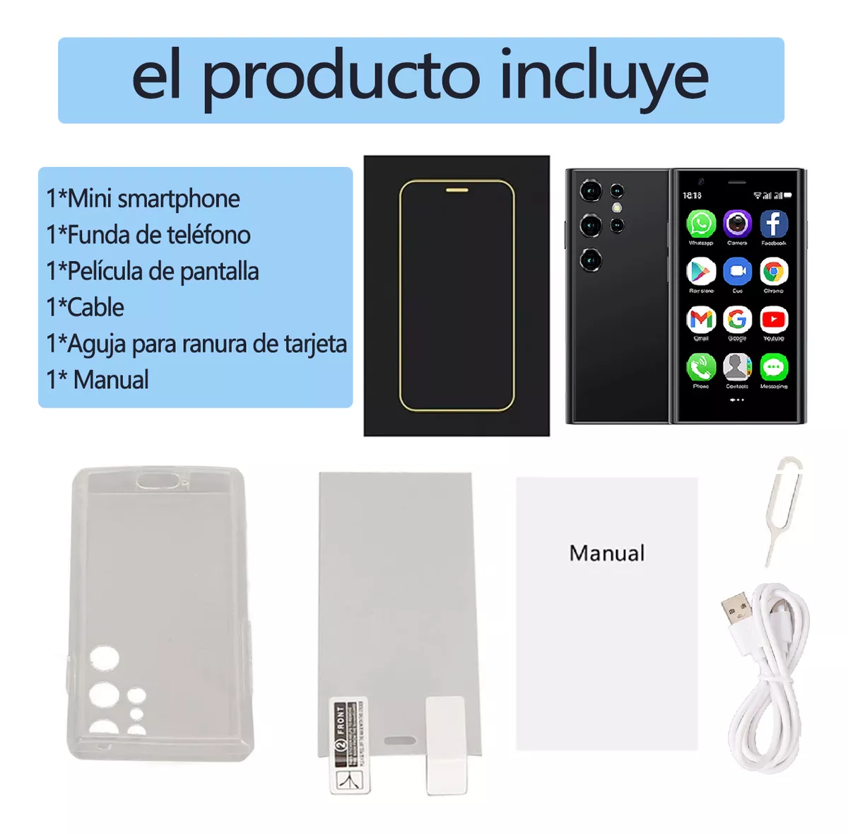 Soyes S23pro Mini smartphone 3.0 Pulgadas Cuatro Núcleos 2gb Ram 16gb Rom 3g Wcdma Android 8.1 Estudiante Bolsillo Celular Wifi Gps Android Teléfonos