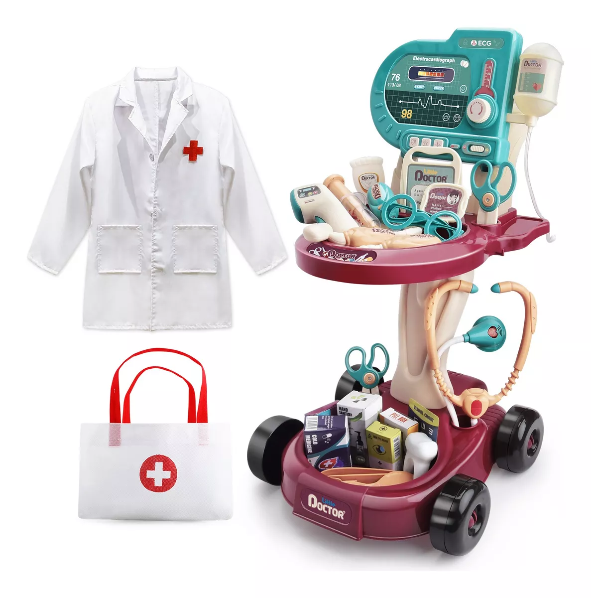Juguetes De Doctora, Set De Juguetes Medico Doctor Infantil