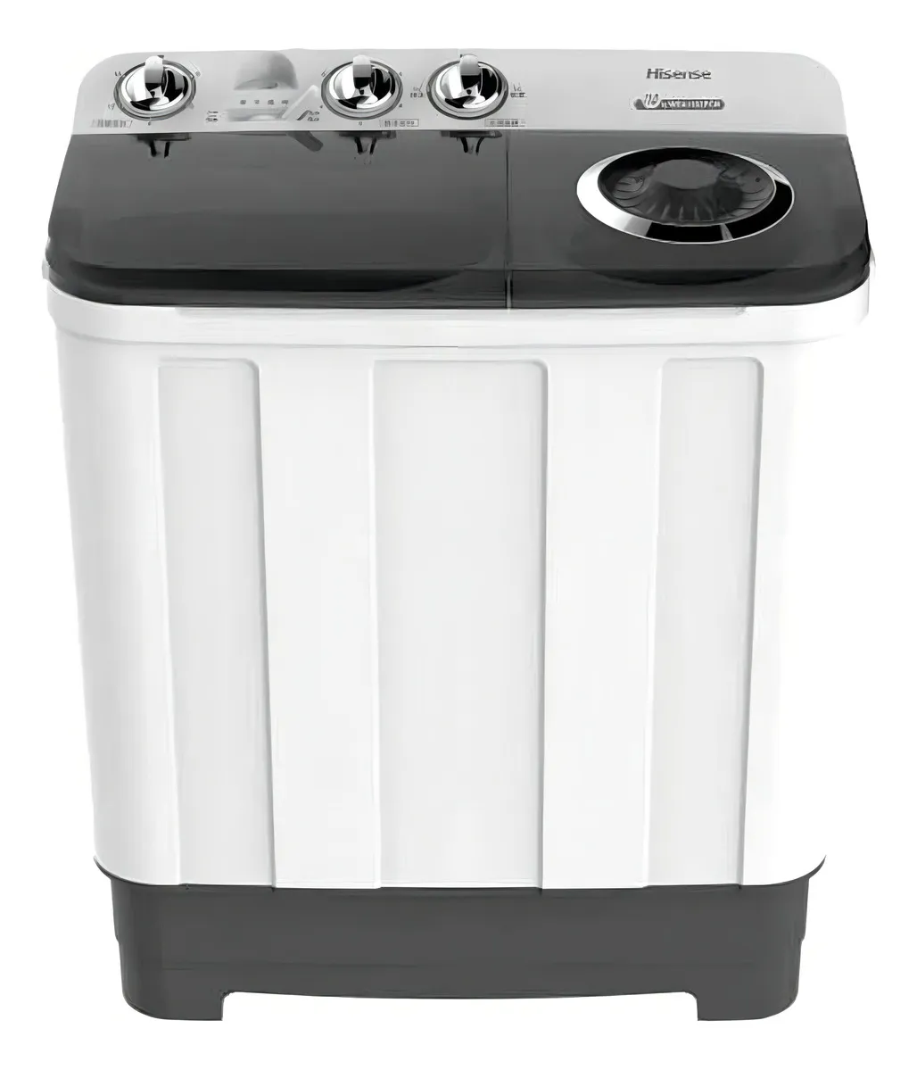 Lavadora Semiautomática Hisense Dos Tinas 11 Kg Wsa1102pcn1 color Blanco