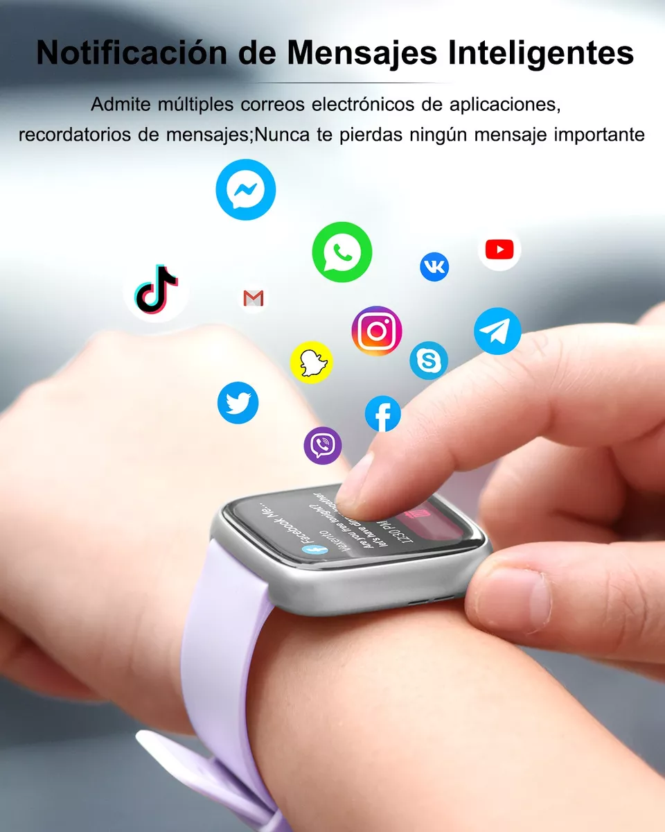 Reloj Inteligente 1.85'' Smartwatch Llamadas Bluetooth Alexa