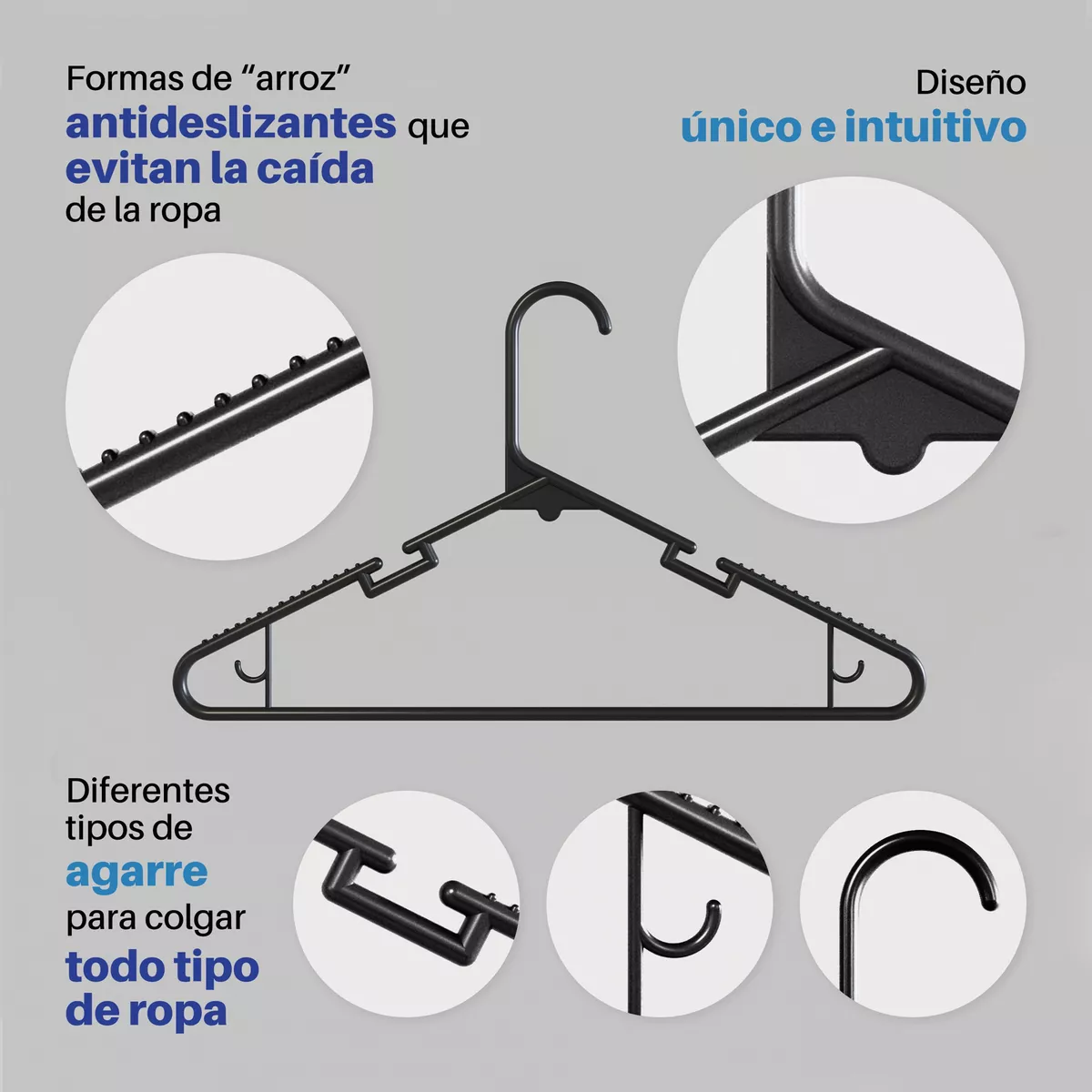 100 Ganchos Para Ropa Grandes