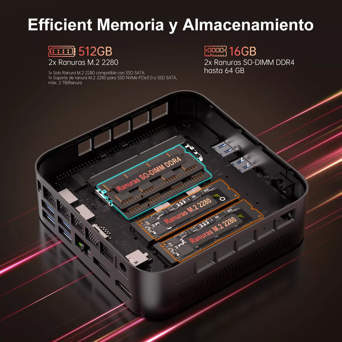 Mini Pc Amd Ryzen 7 5825u 16gb Ram 512gb Con Windows 11 Pro